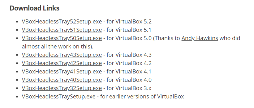 Запуск VirtualBox в скрытом режиме