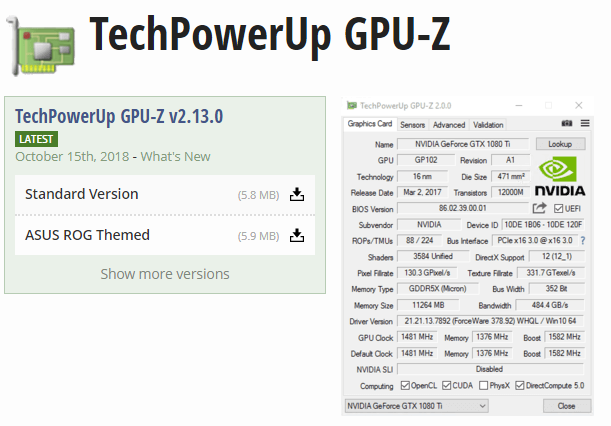 Gpu z не видит память видеокарты